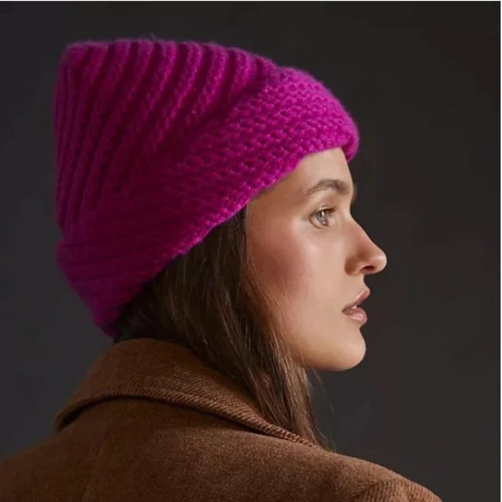 NWOT Anthropologie 100% Cashmere Beanie Hat